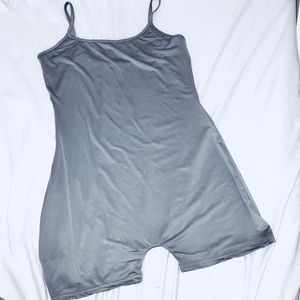 Brand new grey biker romper